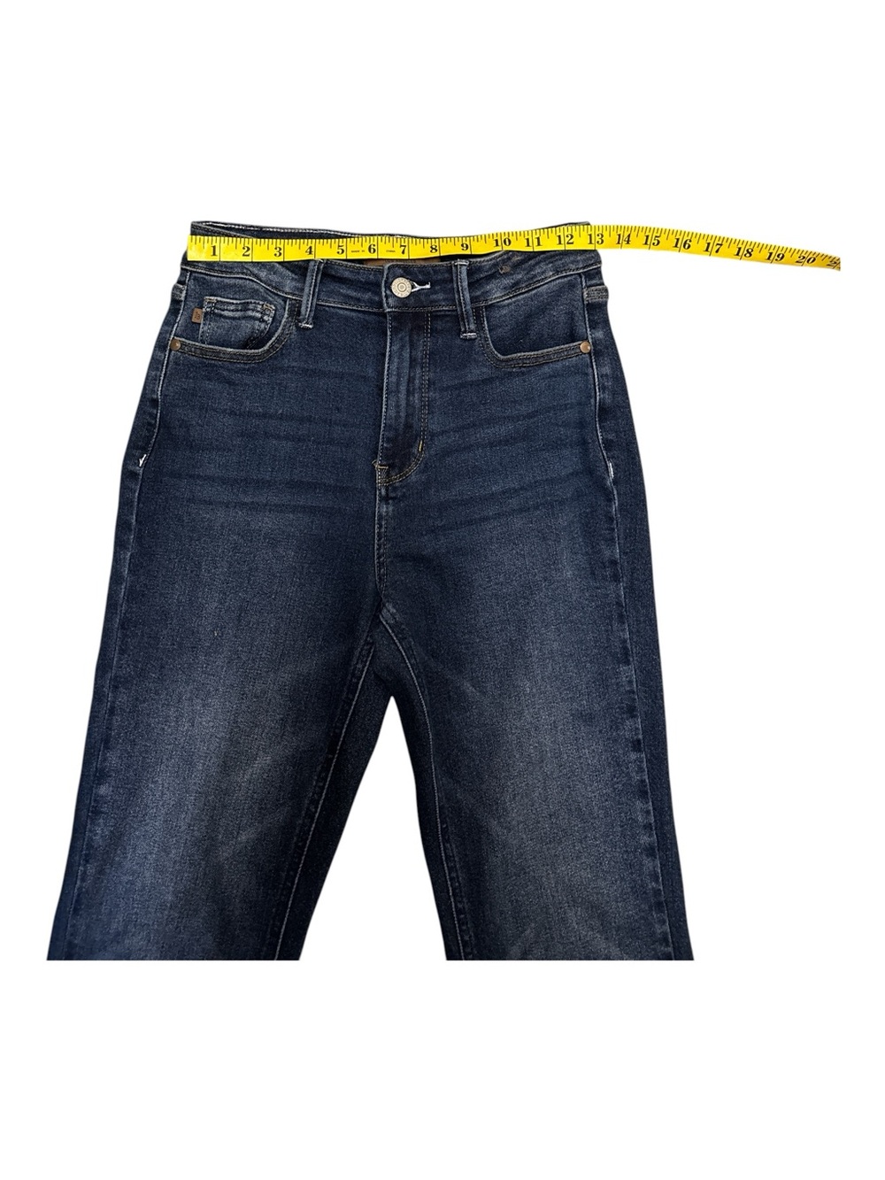 Judy Blue High-Rise Kick Flare Crop Dark Wash Jeans 3/27 - Picture 3 of 13